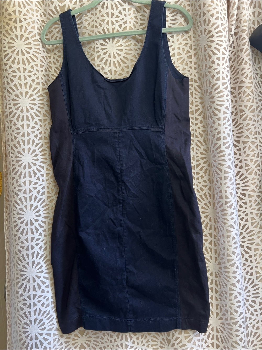Gap Cotton Classic Navy Mini Bodycon Dress size L